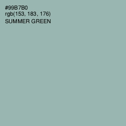 #99B7B0 - Summer Green Color Image
